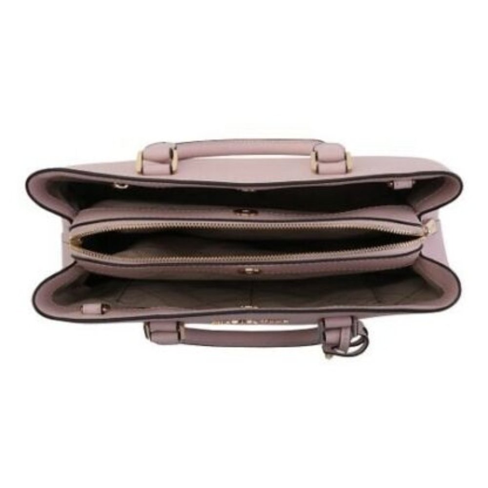 NWT MICHAEL KORS LG SAVANNAH SATCHEL BLOSSOM - Picture 2 of 4